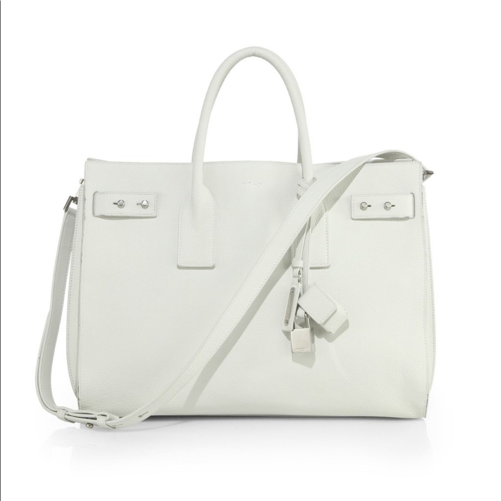 Saint Laurent Medium Soft De Jour Leather Tote